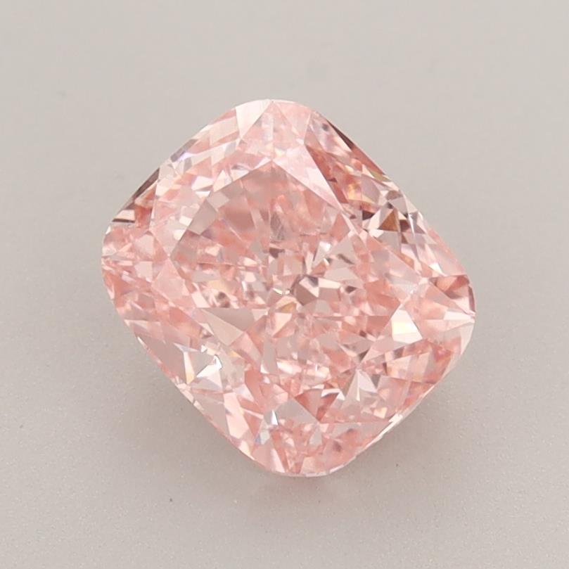 1.63 Ct. Fancy Vivid Pink Cushion Lab Grown Diamond