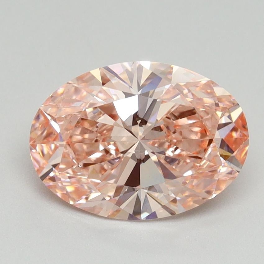 2.03 Ct. Fancy Vivid Pink Oval Lab Grown Diamond