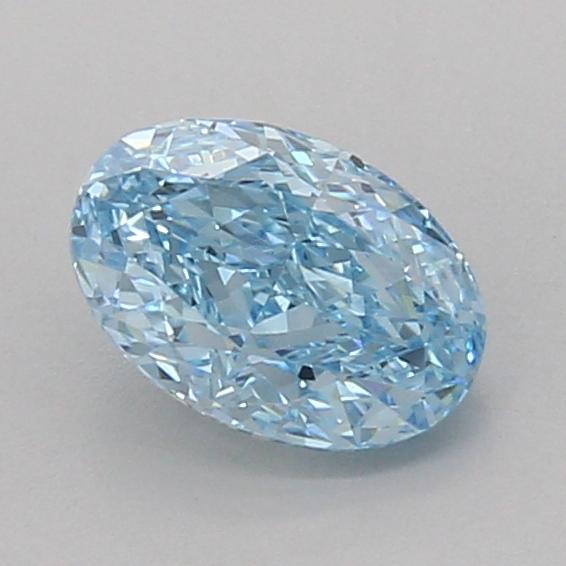 1.07 Ct. Fancy Vivid Blue Oval Lab Grown Diamond