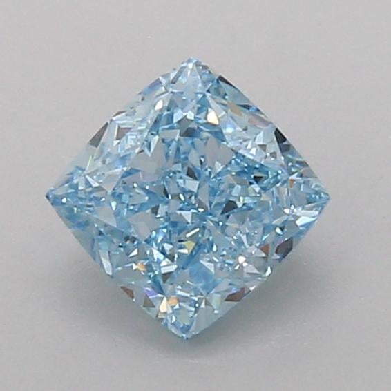 1.09 Ct. Fancy Vivid Blue Cushion Lab Grown Diamond