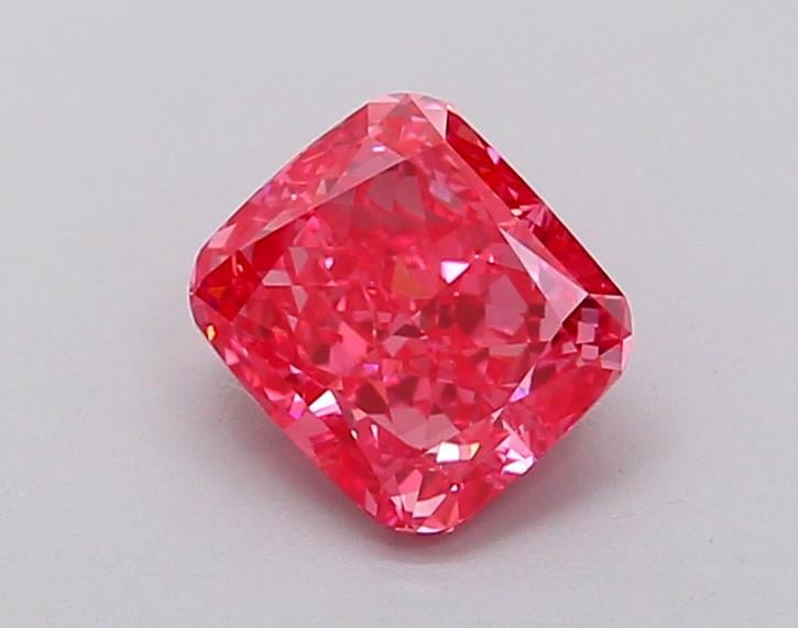 1.04 Ct. Fancy Vivid  Pink Cushion Lab Grown Diamond