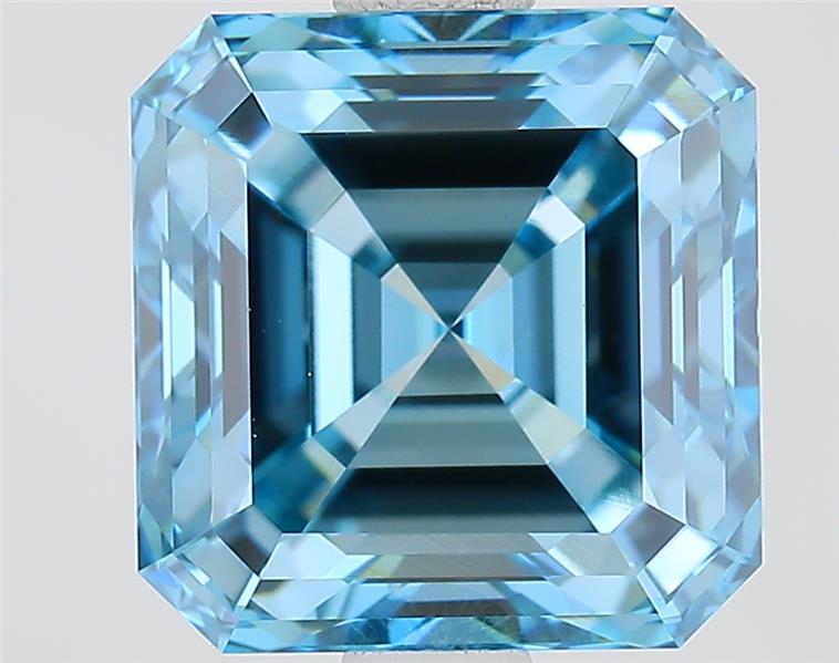 2.11 Ct. Fancy Vivid  Blue Asscher Lab Grown Diamond