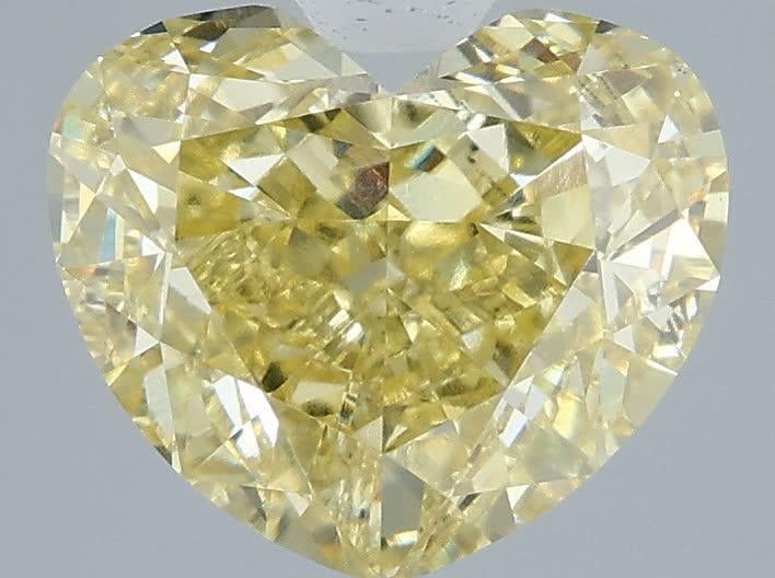 2.99 Ct. Fancy Intense Yellow Heart Lab Grown Diamond