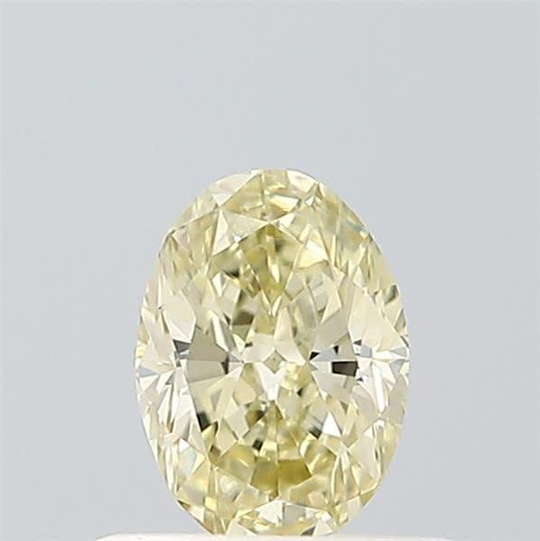 0.48 Ct. Light  Yellow Oval Lab Grown Diamond
