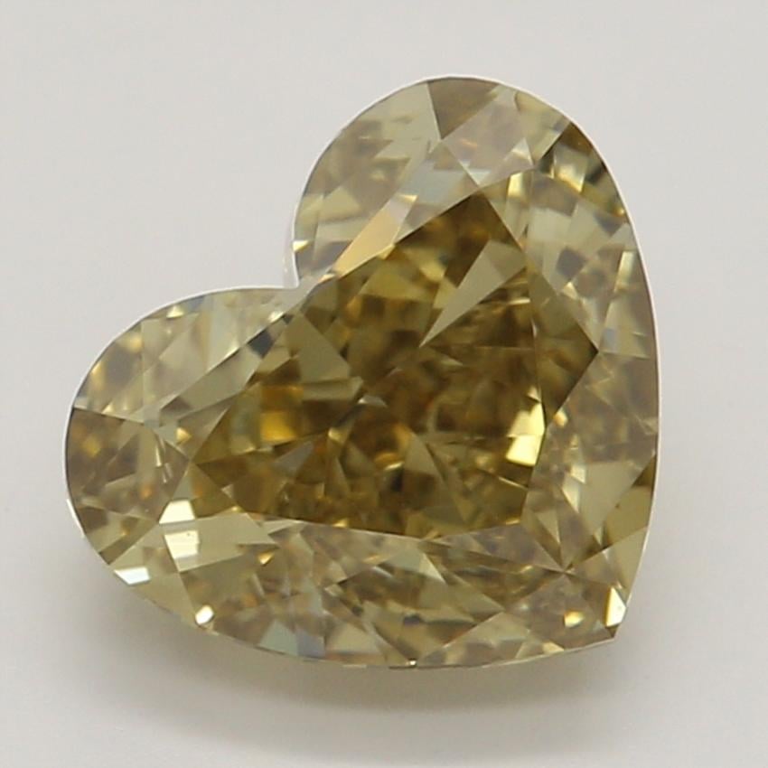 1.08 Ct. Fancy Dark Brown-Yellow Heart Diamond