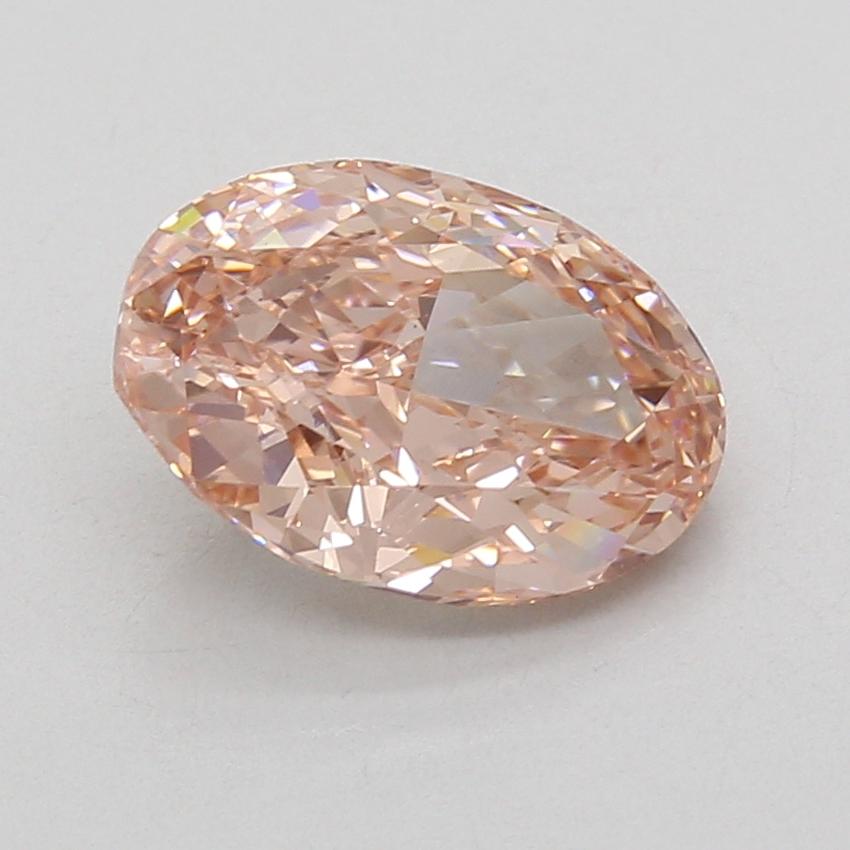 3.09 Ct. Fancy Vivid Pink Oval Lab Grown Diamond