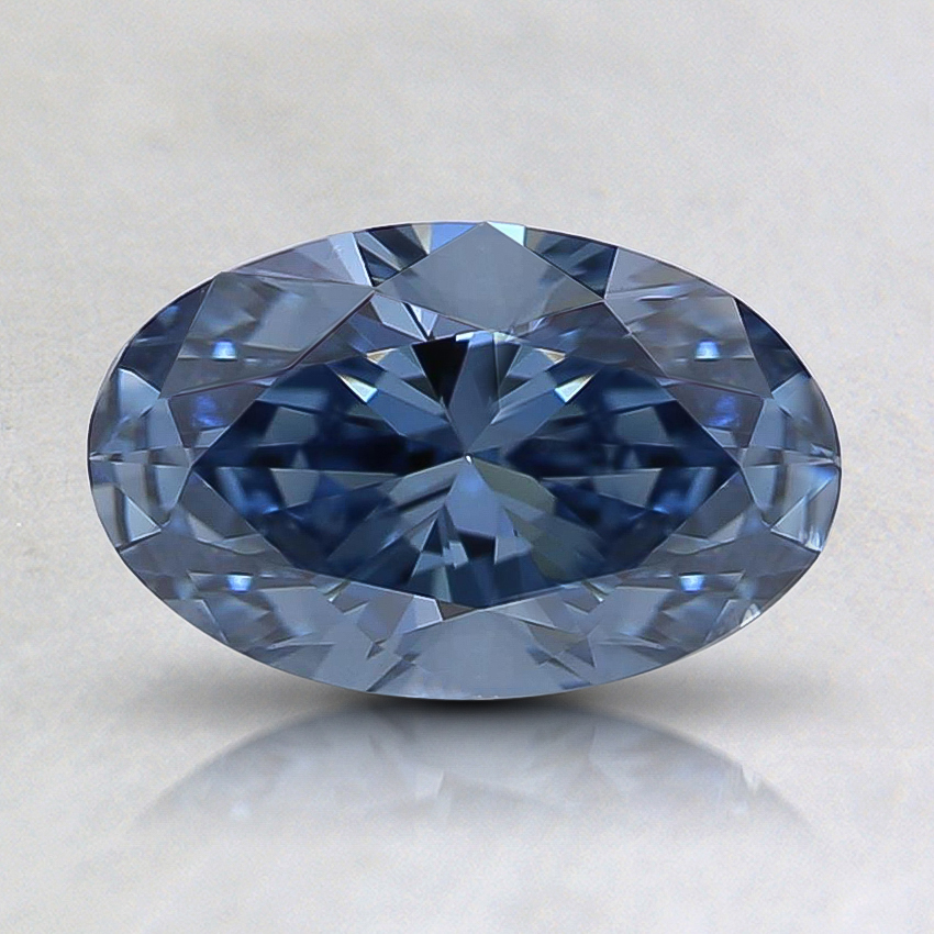 0.80 Ct. Fancy Blue Oval Lab Grown Diamond