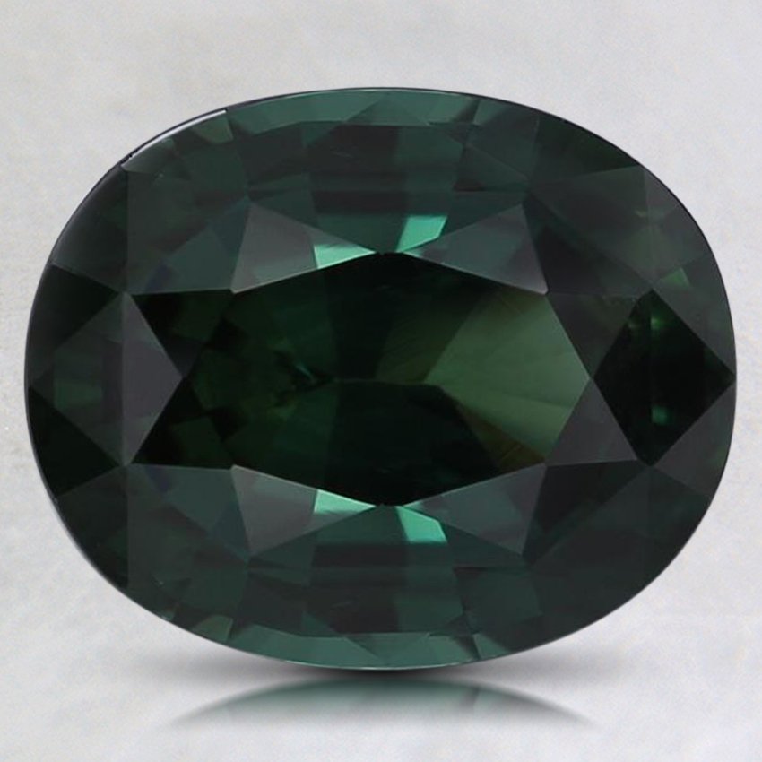 9.5x7.6mm Premium Teal Oval Sapphire
