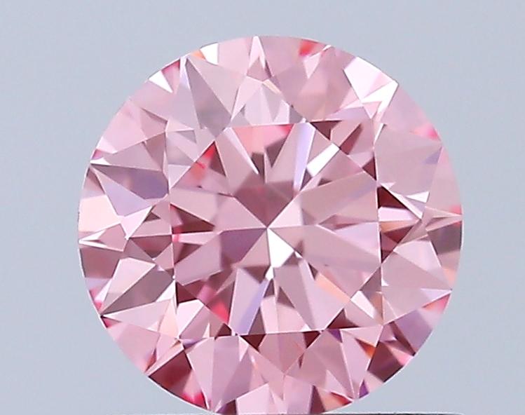 0.80 Ct. Fancy Vivid Pink Round Lab Grown Diamond
