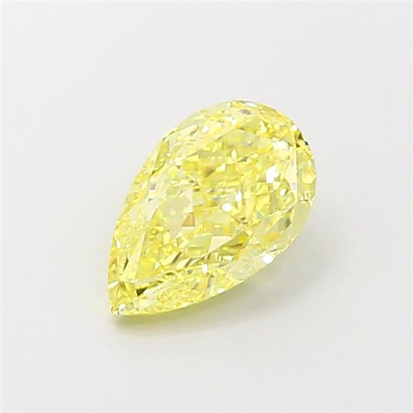 1.09 Ct. Fancy Vivid Yellow Pear Lab Grown Diamond