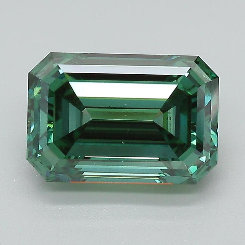 3.01 Ct. Fancy Vivid Green Emerald Lab Grown Diamond