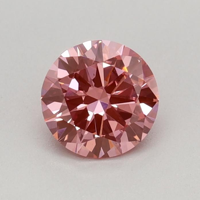 0.41 Ct. Fancy Vivid Pink Round Lab Grown Diamond
