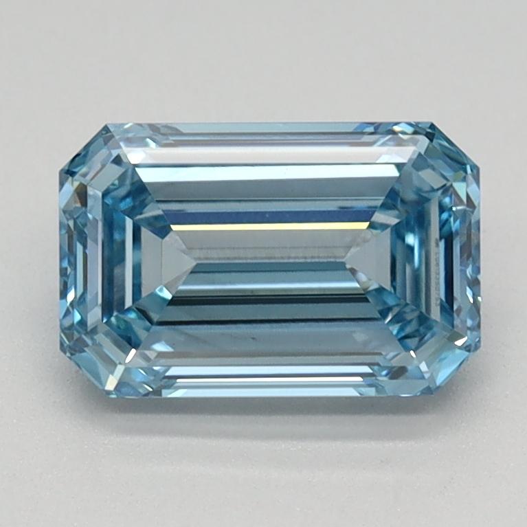 1.15 Ct. Fancy Intense Blue Emerald Lab Grown Diamond