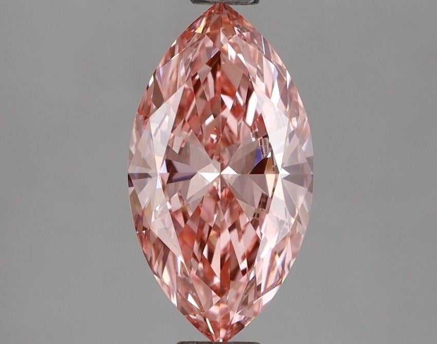 1.26 Ct. Fancy Vivid Pink Marquise Lab Grown Diamond