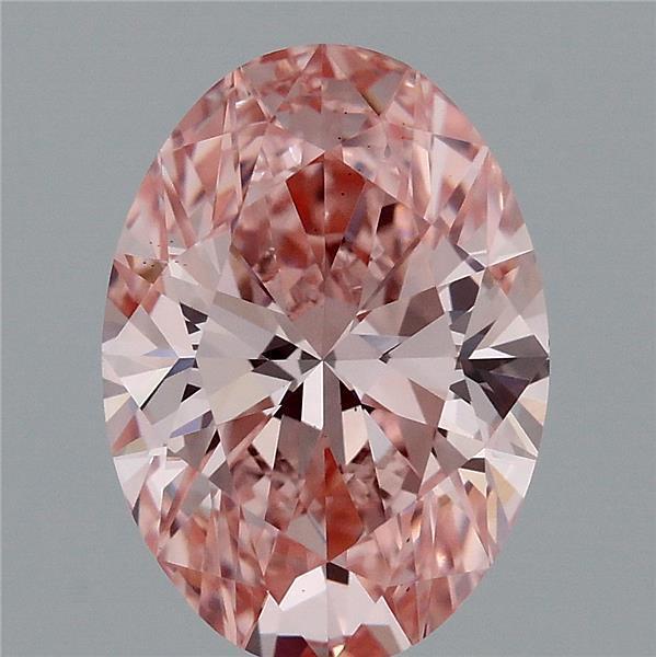 1.96 Ct. Fancy Vivid Pink Oval Lab Grown Diamond