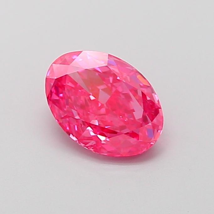 1.06 Ct. Fancy Vivid Pink Oval Lab Grown Diamond