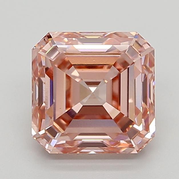 3.26 Ct. Fancy Intense  Pink Asscher Lab Grown Diamond