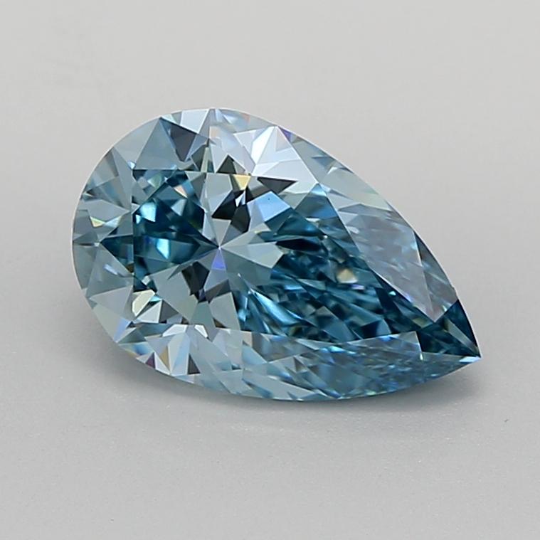 2.12 Ct. Fancy Vivid  Blue Pear Lab Grown Diamond