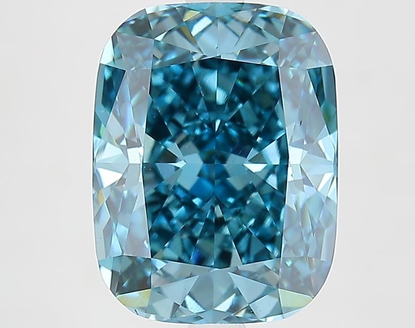 4.85 Ct. Fancy Vivid Pink Cushion Lab Grown Diamond