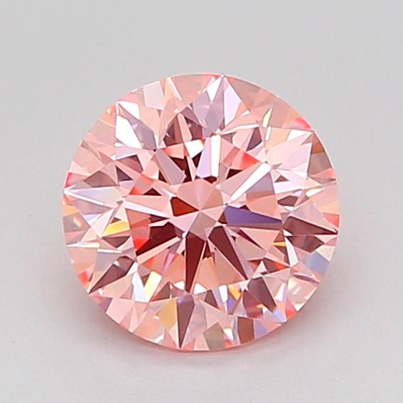 1.06 Ct. Fancy Intense Pink Round Lab Grown Diamond