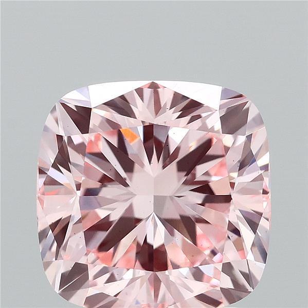 2.80 Ct. Fancy Intense Pink Cushion Lab Grown Diamond