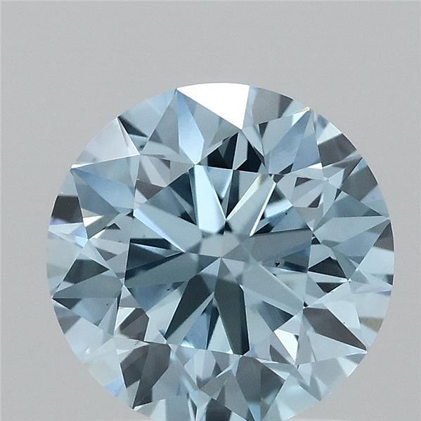 1.50 Ct. Fancy Vivid Blue Round Lab Grown Diamond