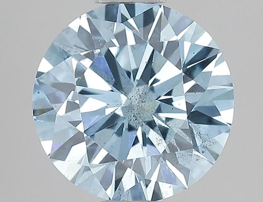 1.50 Ct. Fancy Vivid Blue Round Lab Grown Diamond