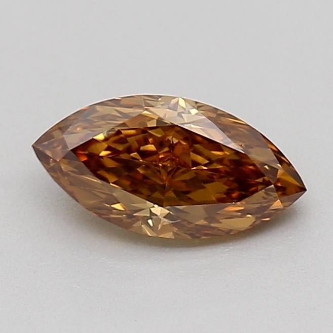 0.36 Ct. Fancy Brown Yellow Marquise Lab Grown Diamond