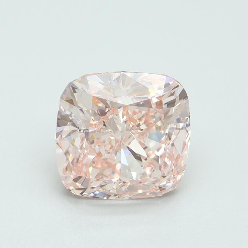 3.06 Ct. Fancy Intense Pink Cushion Lab Grown Diamond
