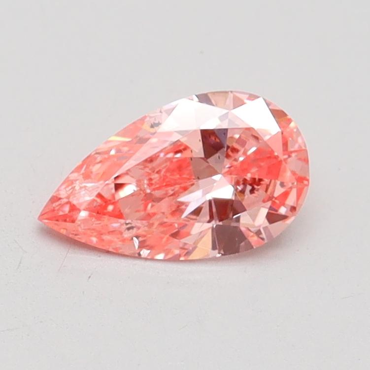 0.53 Ct. Fancy Vivid Pink Pear Lab Grown Diamond