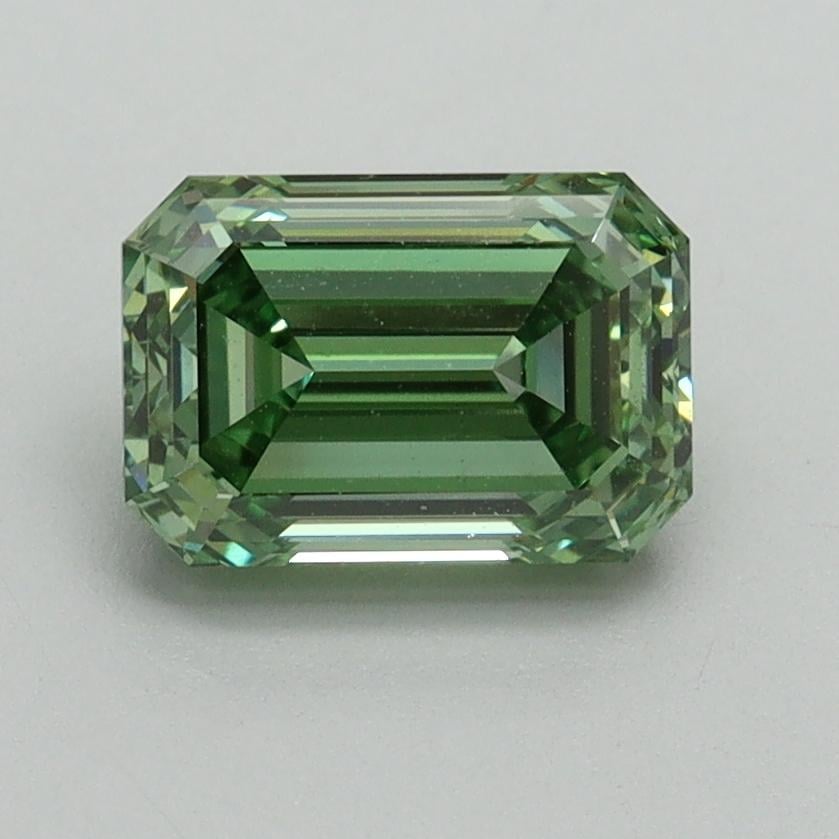 1.50 Ct. Fancy Vivid Pacific Green Emerald Lab Grown Diamond