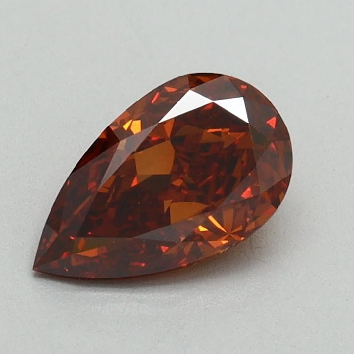 0.82 Ct. Fancy Orange Pear Lab Grown Diamond
