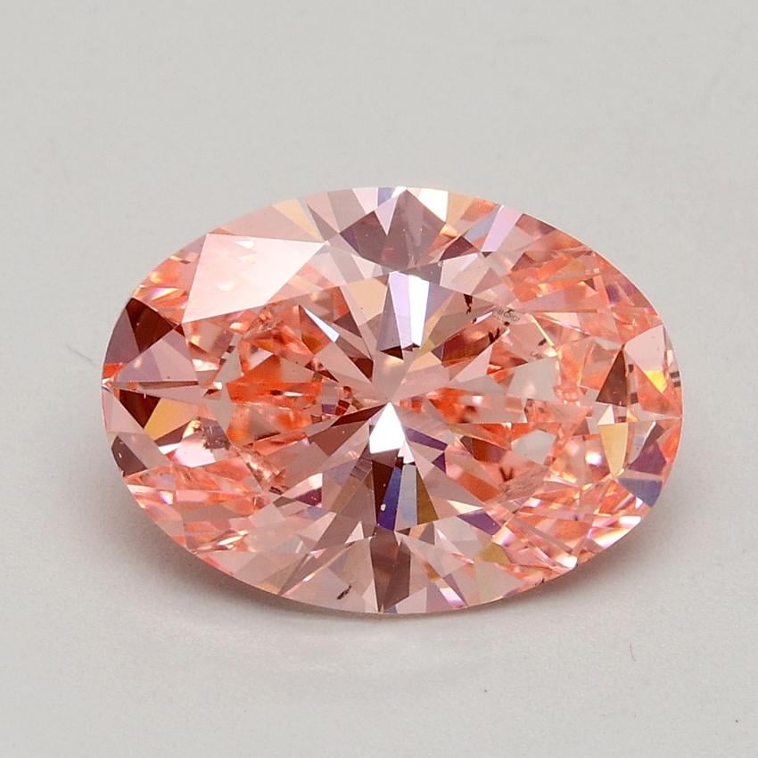 2.00 Ct. Fancy Intense Pink Oval Lab Grown Diamond