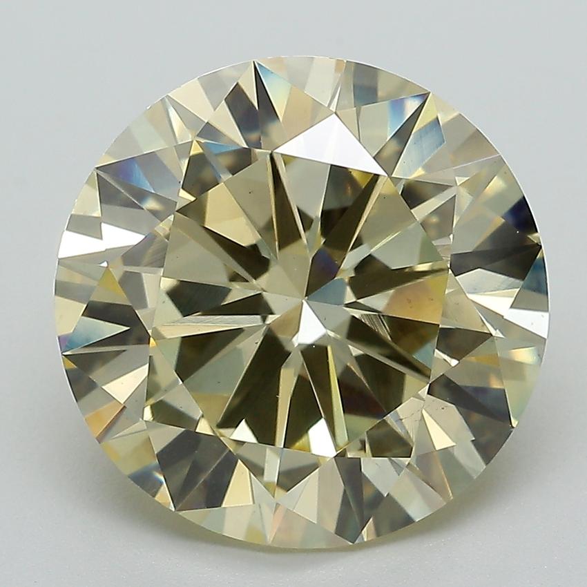 6.62 Ct. Fancy  Yellow Round Lab Grown Diamond