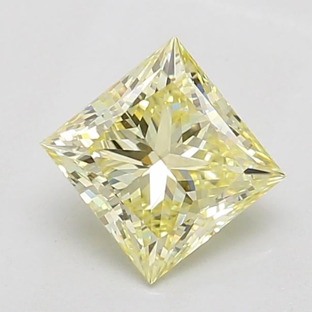 1.01 Ct. Fancy Light Yellow Princess Lab Grown Diamond