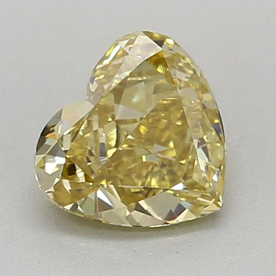 0.47 Ct. Fancy Intense Yellow Heart Lab Grown Diamond