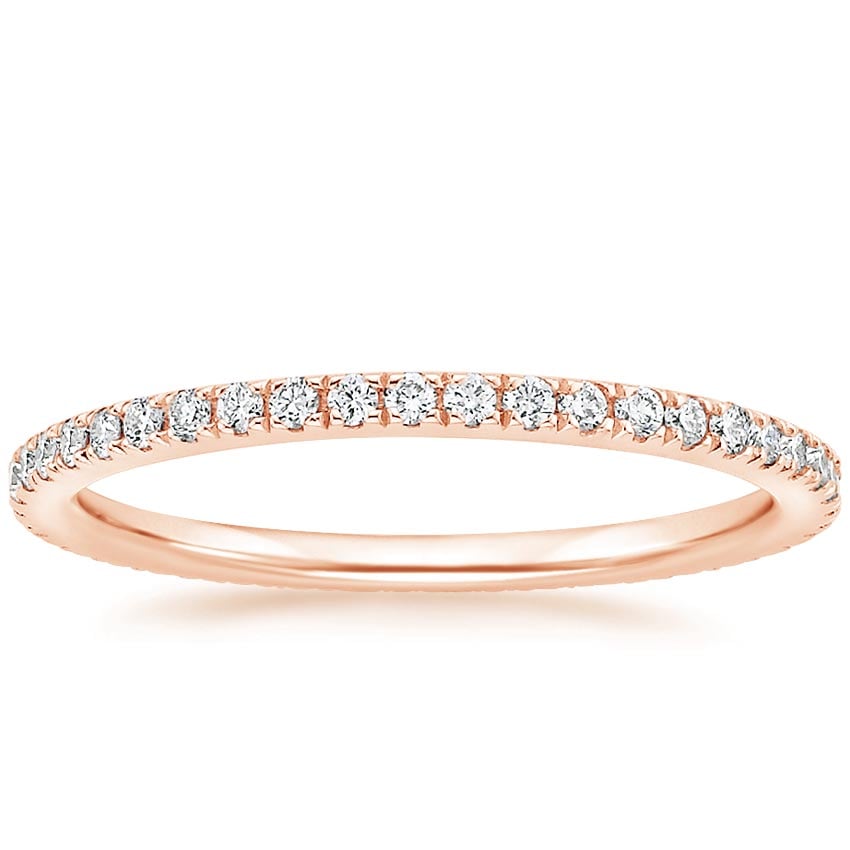 14K Rose Gold Ballad Eternity Diamond Ring (1/3 ct. tw.), large top view