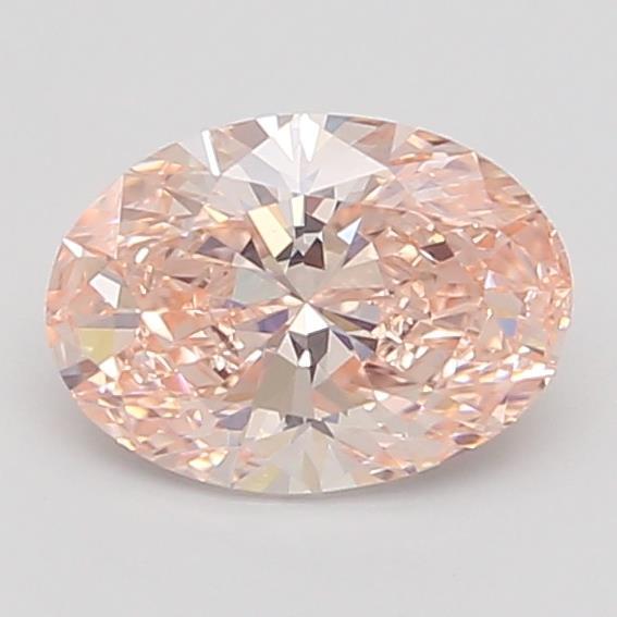 0.90 Ct. Fancy Intense Pink Oval Lab Grown Diamond