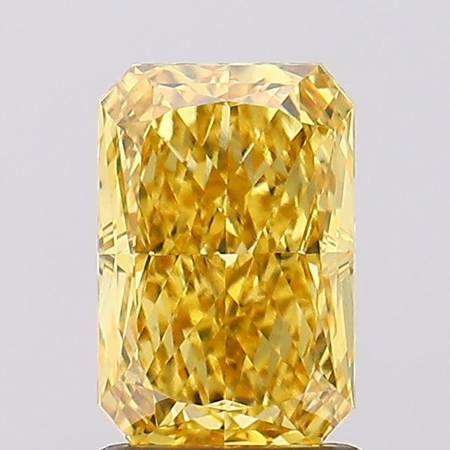 1.67 Ct. Fancy Vivid Yellow Radiant Lab Grown Diamond