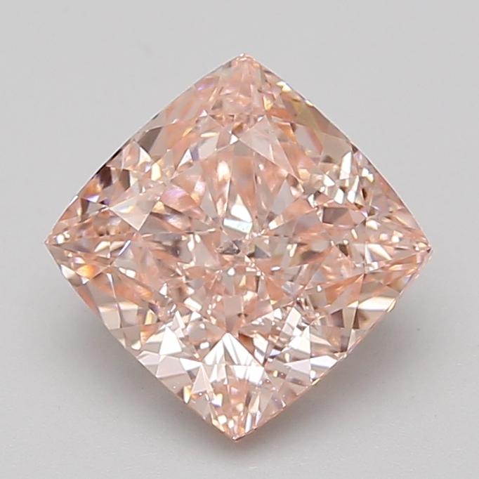 3.02 Ct. Fancy Intense Pink Cushion Lab Grown Diamond