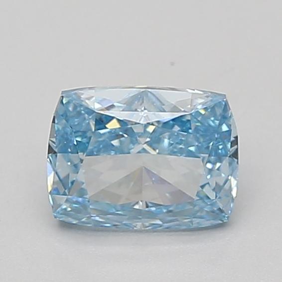 1.04 Ct. Fancy Vivid Blue Cushion Lab Grown Diamond