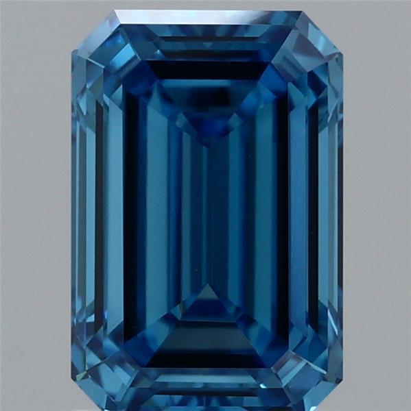 1.60 Ct. Fancy Vivid Blue Emerald Lab Grown Diamond