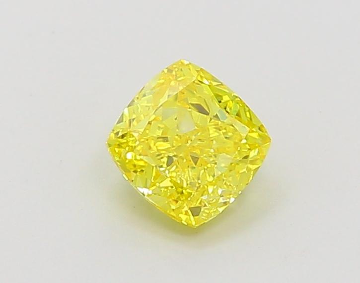 1.03 Ct. Fancy Vivid Yellow Cushion Lab Grown Diamond
