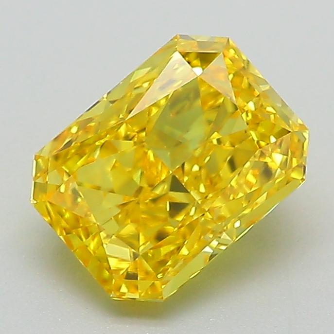 1.54 Ct. Fancy Vivid Yellow Radiant Lab Grown Diamond