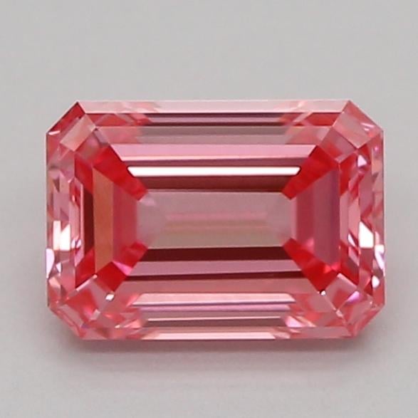 0.52 Ct. Fancy Vivid Pink Emerald Lab Grown Diamond