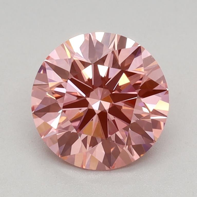 0.93 Ct. Fancy Vivid Pink Round Lab Grown Diamond