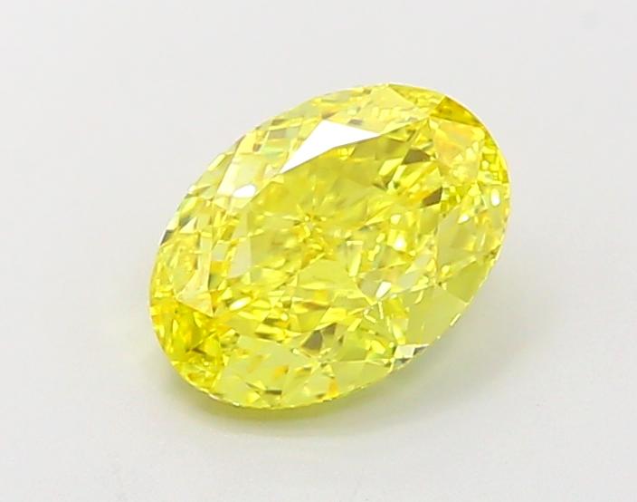 1.35 Ct. Fancy Vivid  Yellow Oval Lab Grown Diamond
