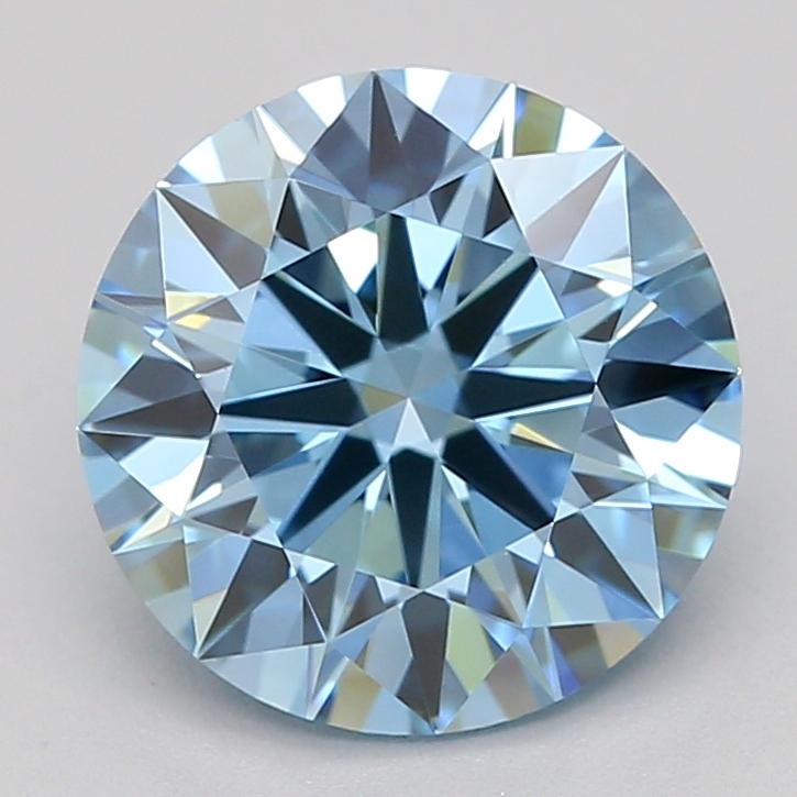 1.27 Ct. Fancy Vivid  Blue Round Lab Grown Diamond