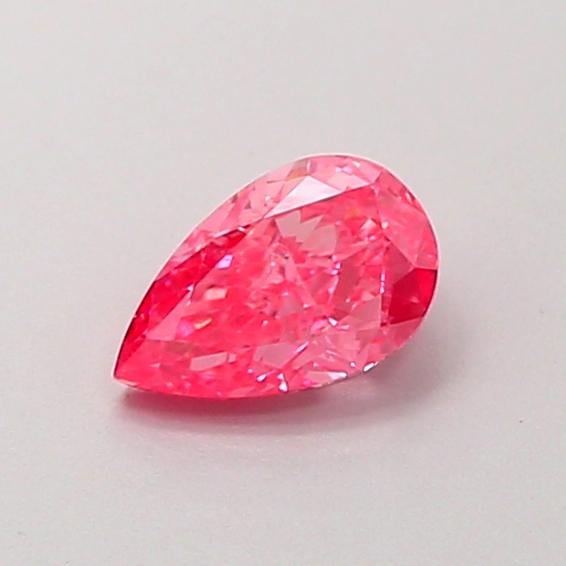 0.56 Ct. Fancy Vivid  Pink Pear Lab Grown Diamond