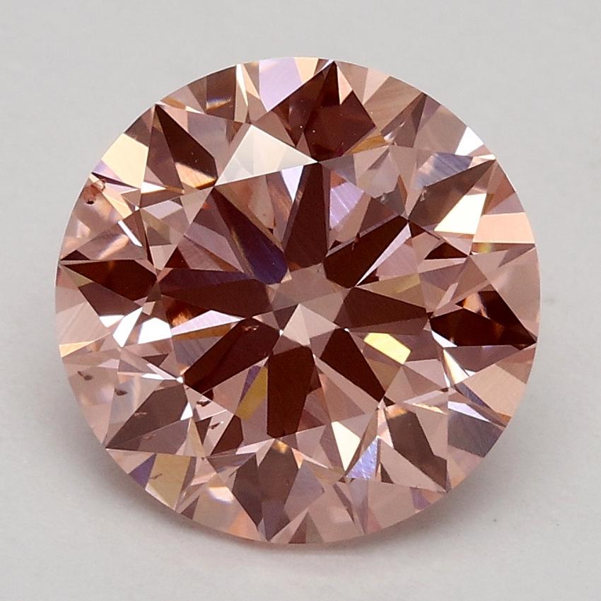 2.33 Ct. Fancy Intense Pink Round Lab Grown Diamond